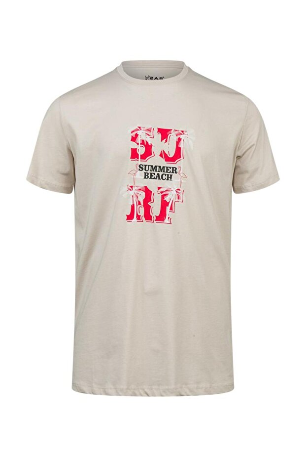 Ανδρικό μπλουζάκι με λαιμόκοψη Alex Printed 047 - 1