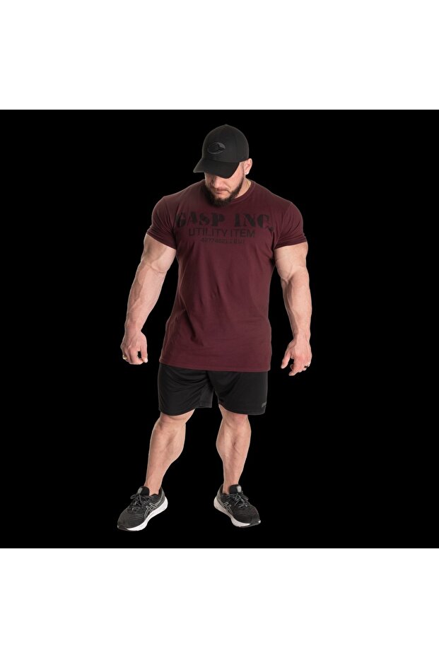Basic utility tee 220606393 - Maroon - 3