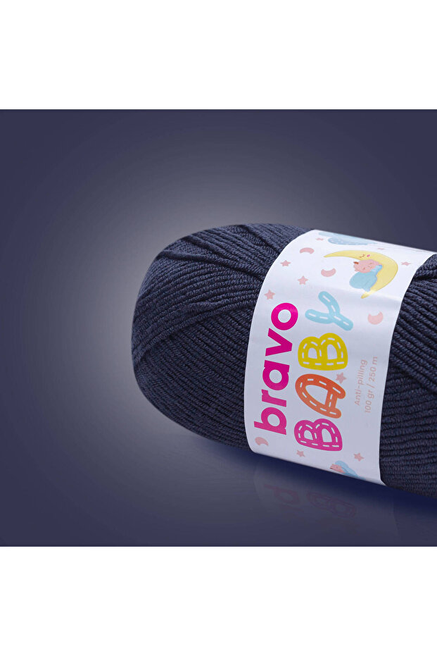 Baby Anti-Pilling (Anti-Pilling) Baby Wool 100 Gr 250 Meters (Color Code: 790) Navy Blue