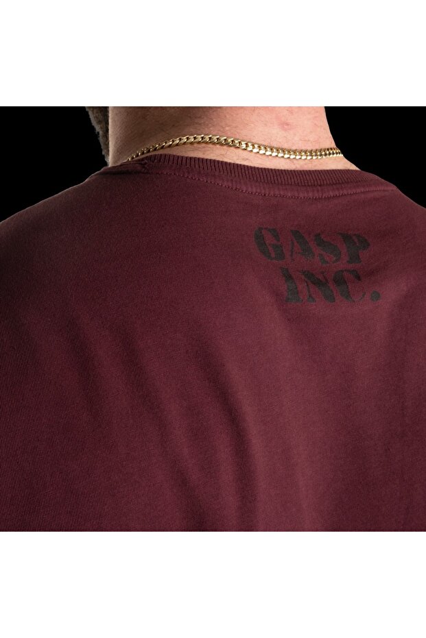 Basic utility tee 220606393 - Maroon - 4