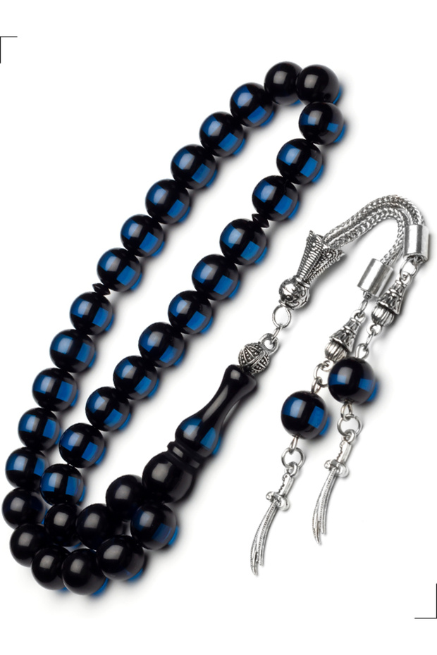 Men's Vernier Powder Amber Prayer Beads