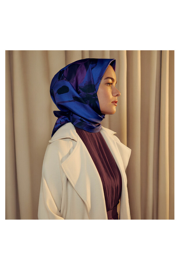 Morcivert İpek Eşarp 1235 - 1