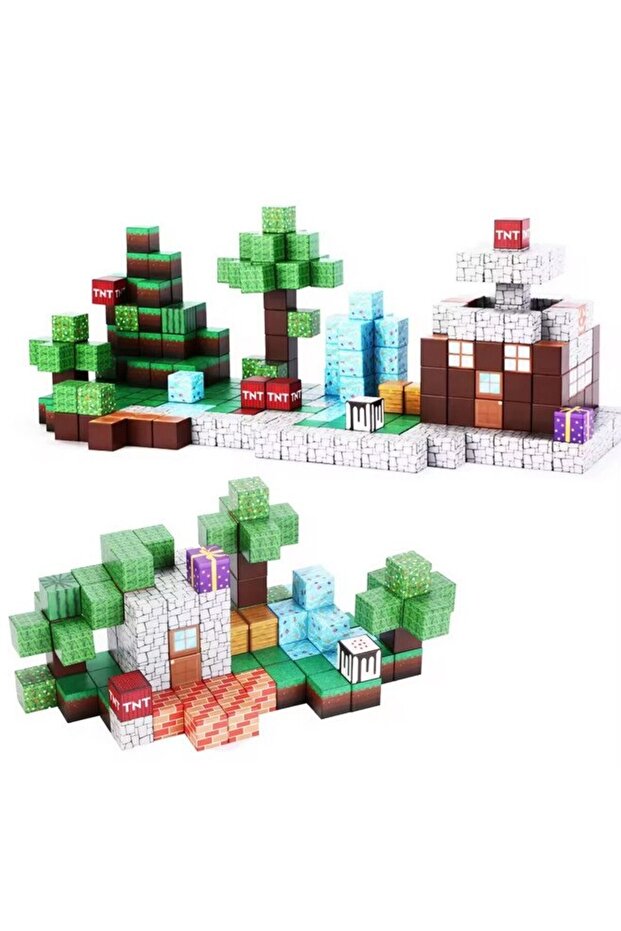 Set de construcție magnetic, 128 bucăți - 4