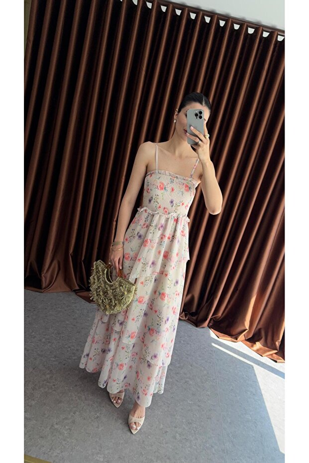 Rochie digitală din șifon - 5