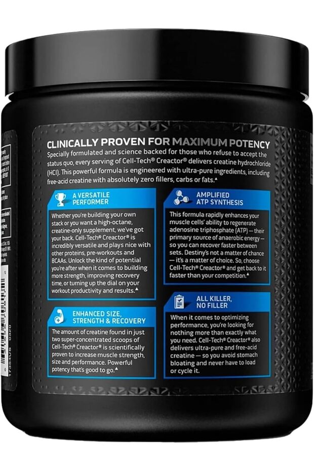 Cell-Tech Creactor Creatine HCl + Free-Acid Creatine - 5