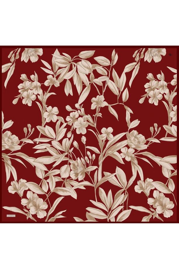 Tivil Ipek Eşarp 9324-57 Bordo Karışık Desen - 2