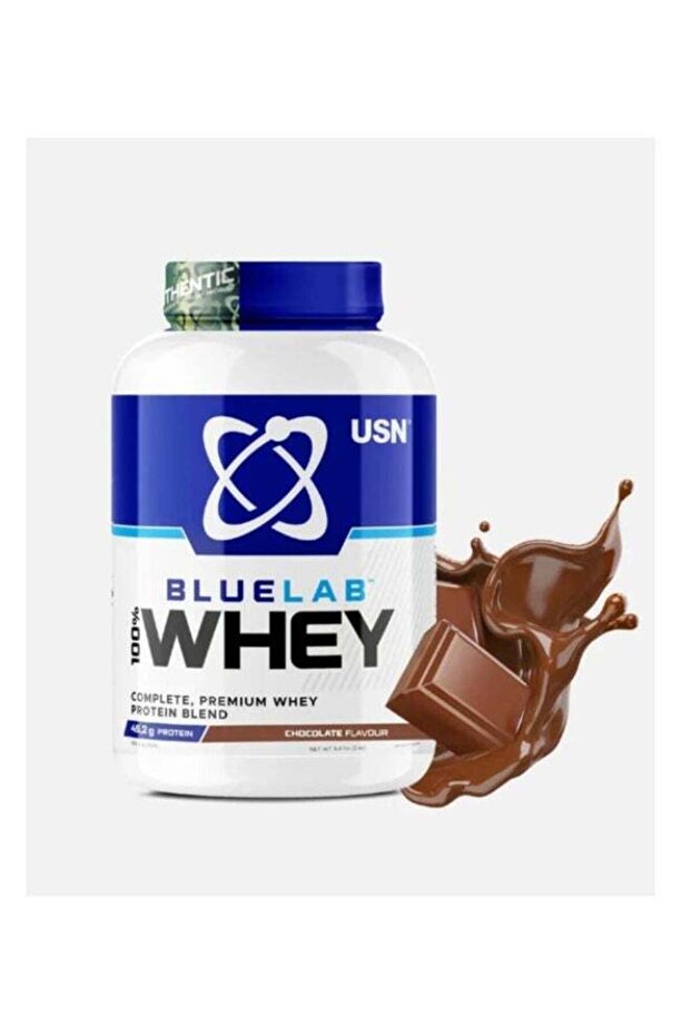 Blue Lab 100% Whey Premium Protein, Isolate+Hydrolysate+Concentrate, Chocolate Flavour, 2Kg