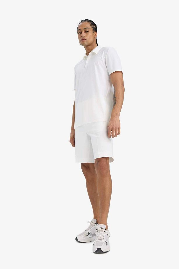 DeFactoFit Standart Fit Sporcu Kısa Paça Dokuma Şort E4136AX25SM - 5