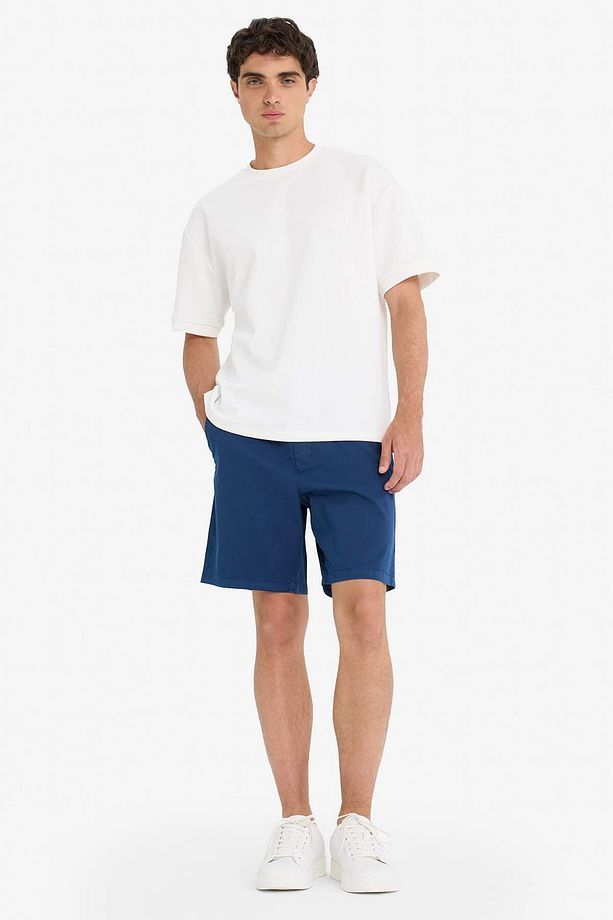 Relax Fit Gabardin Bermuda Şort E1242AX25SM - 3