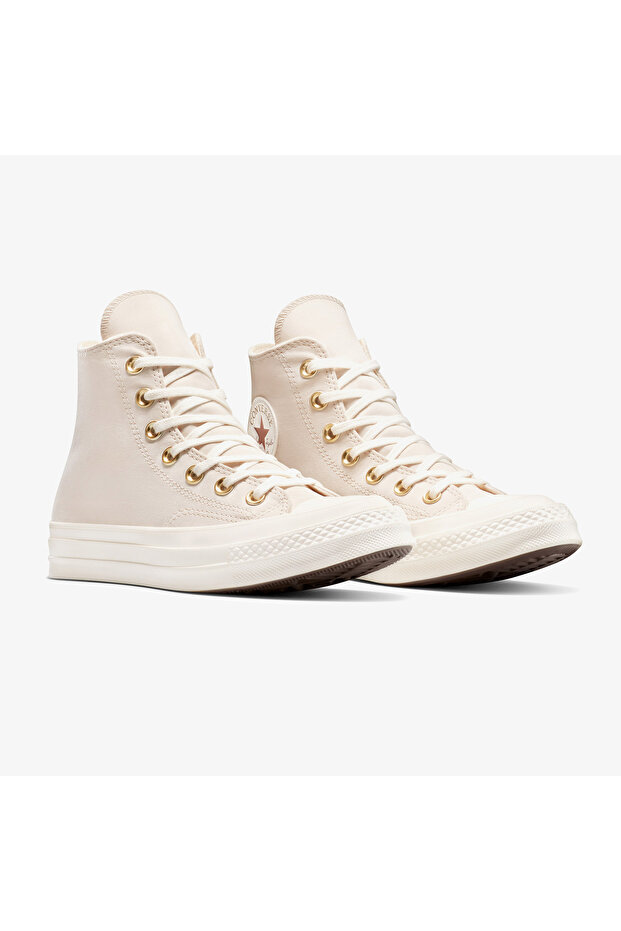 Chuck 70 Metallic Patch Unisex Krem Sneaker - 2