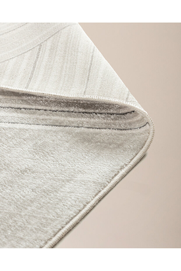 Annot Halı - Beyaz/Gri - 80x150 cm - 8