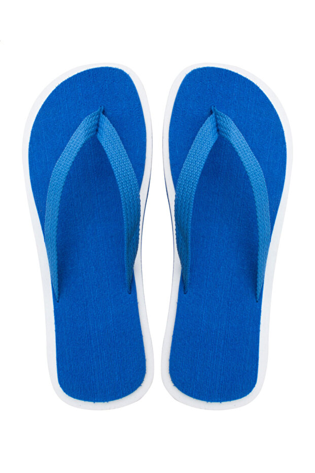 blue beach slippers - 1