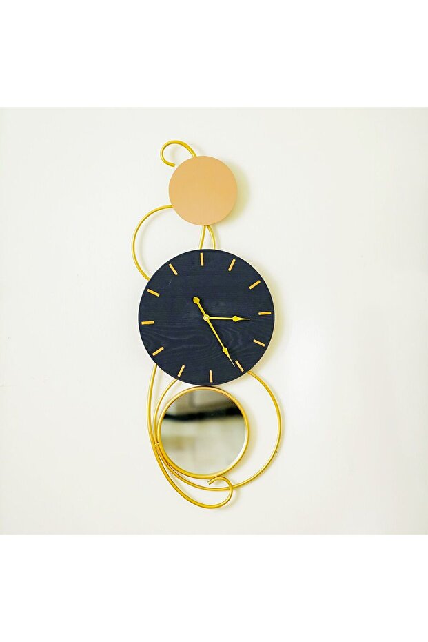Cambridge Modern Wall Clock with Accent Stylish and Functional Clock 81.5X30X4.5Cm Black