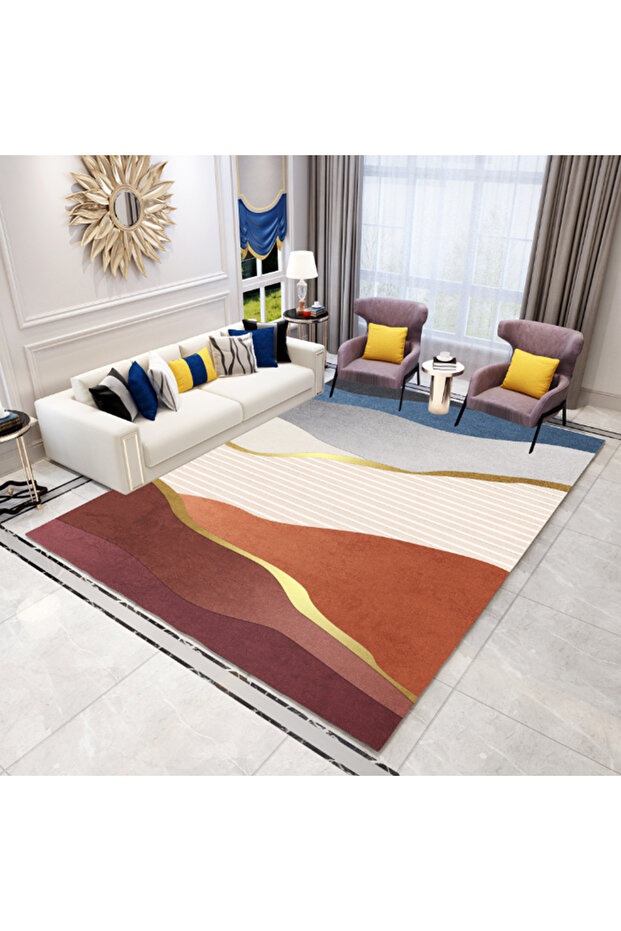 Modern Minimalist Bedroom Living Room Carpet