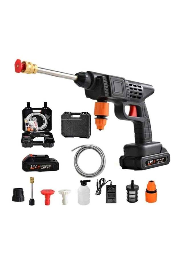 AquaBlast Pro High-Pressure Cordless Car Washer Gun