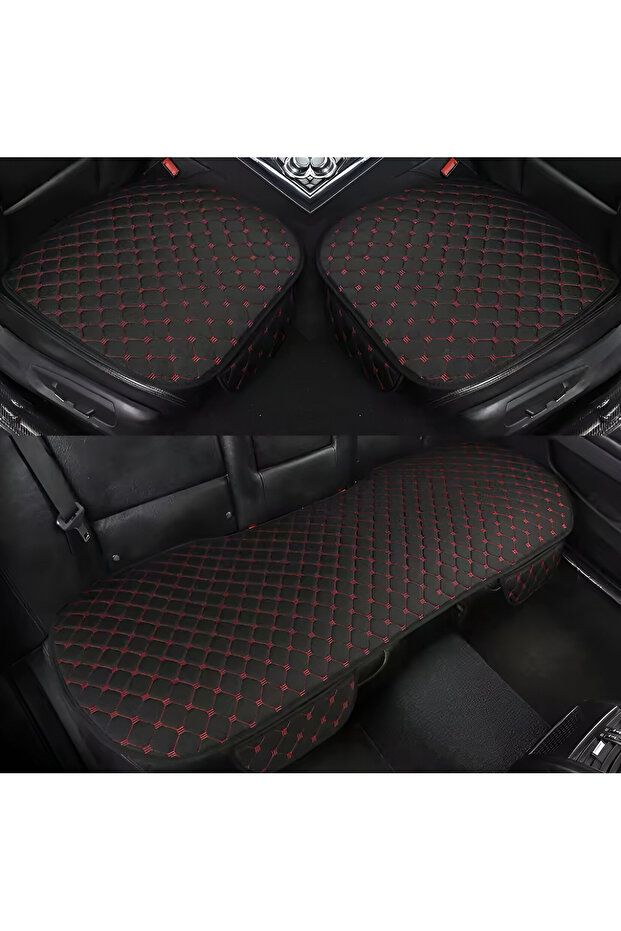 Opel Corsa E Auto Seat Cushion Set with Feather Pocket - Seat Protection Cover (Set of 3)