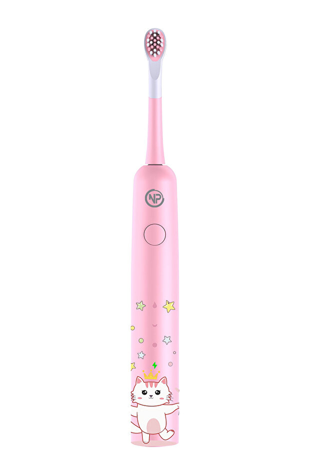 Nicefeel X500 Çocuklar için Dakikada 39600 Titreşim,Şarjlı Sonic Profesyonel Diş Fırçası-Pembe