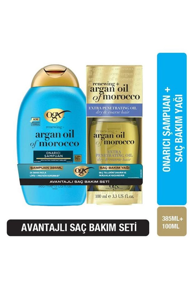 Argan Oil of Morocco Şampuan 385 ml+Argan Saç Bakım Yağı 100 ml SET - 1
