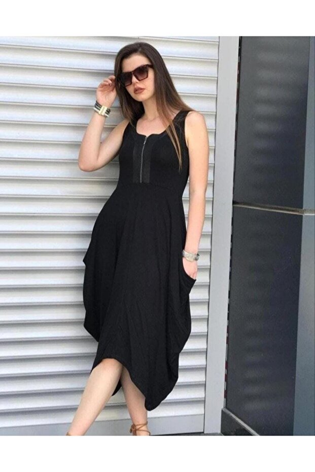 şalvar elbise fermuarlı - 1