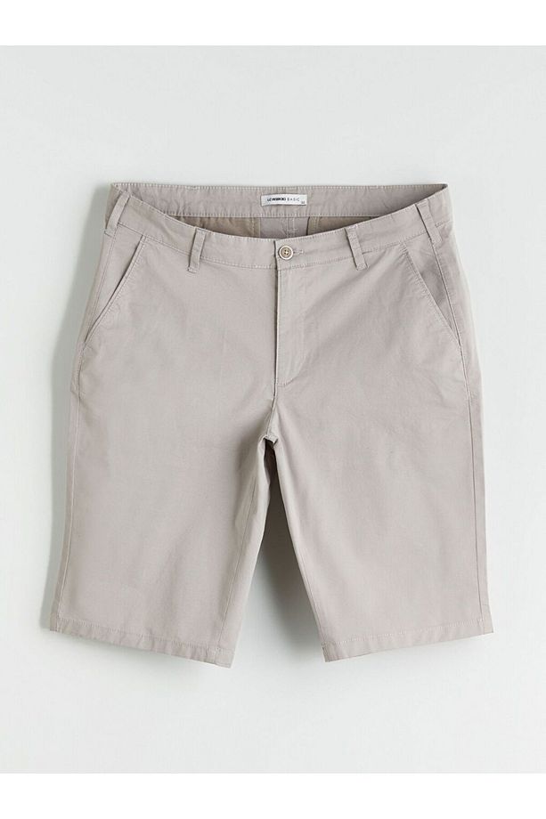 LCWAIKIKI Classic Standart Kalıp Gabardin Erkek Şort - 1