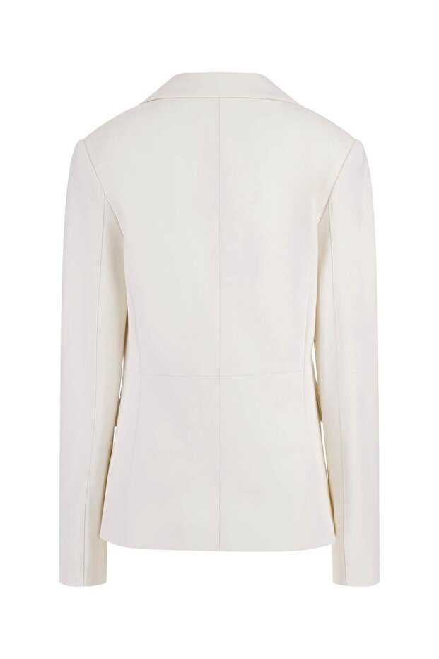 Anna Kadın Tek Düğmeli Blazer - 2