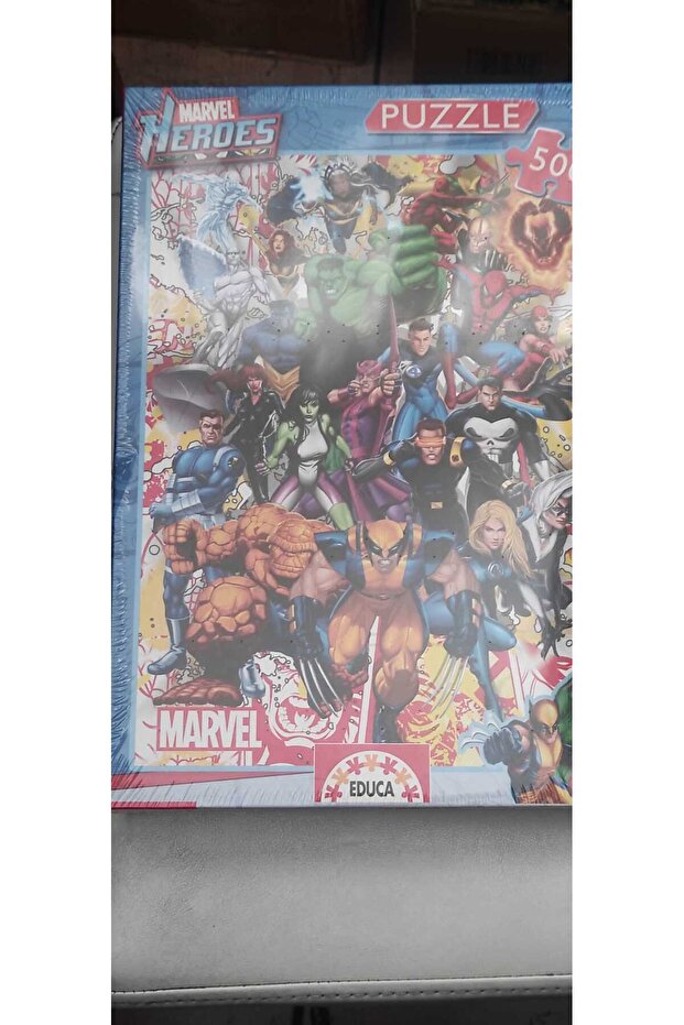 500 Parça Marvel Hereos Puzzle - 1