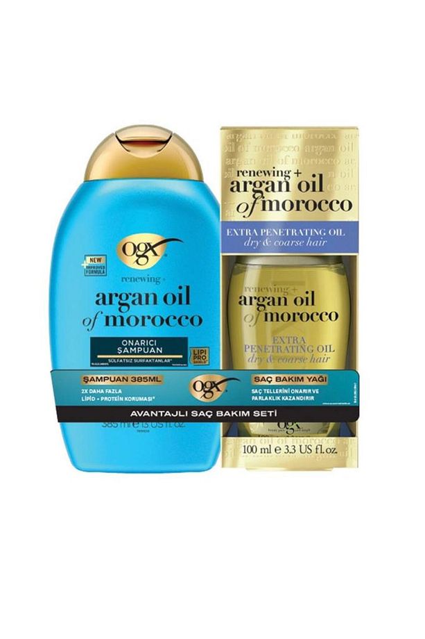 Argan Oil of Morocco Şampuan 385 ml+Argan Saç Bakım Yağı 100 ml SET - 2