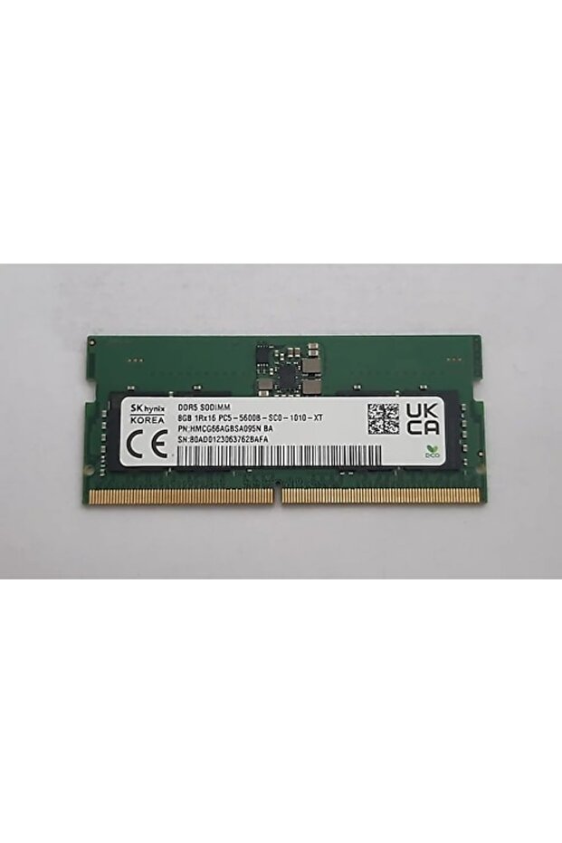 Sk Hynix 8Gb Ddr5 5600Mhz 1Rx16 Cl40 Notebook Ram Hmcg66Agbsa095N (Kutusuz) - 1