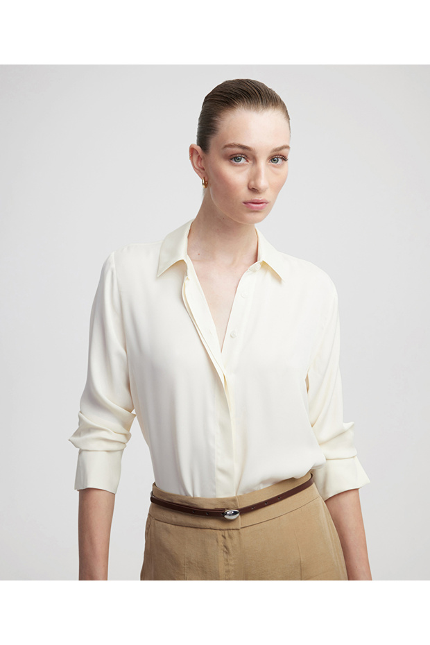 Rahat kesim basic gömlek - 1