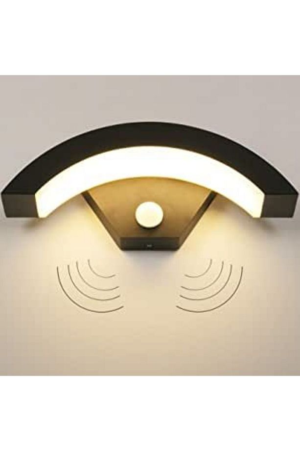 Elektrikle Çalışır, Sensörlü 24 Watt İç ve Dış Mekan Led Duvar Aplik 3000K G. Işığı Led Armatür - 8