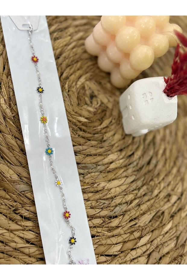 Papatya modelli gümüs halhal - 1