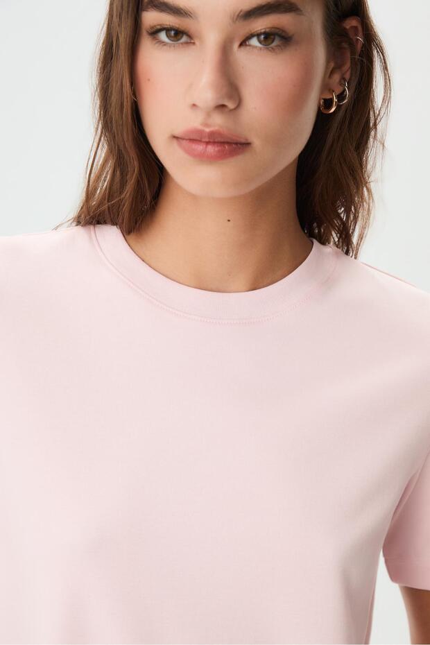 Basic regular fit kalın tişört - 3