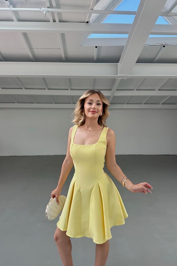 Bella Elbise Sarı - 1