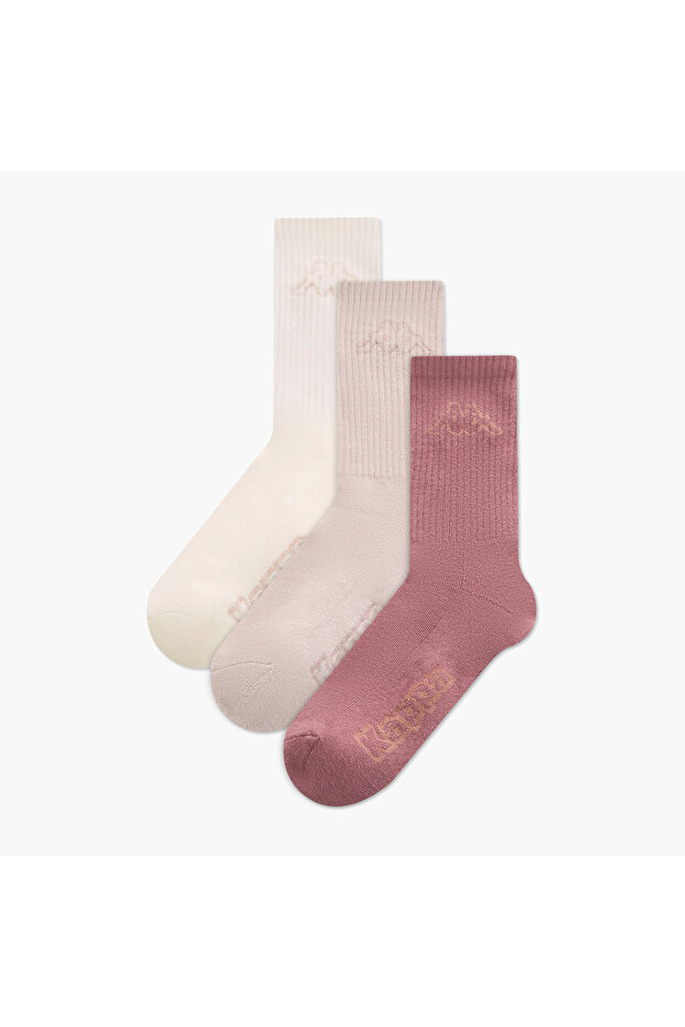 Set of 3 - Logo Detail Crew Length Socks - 1