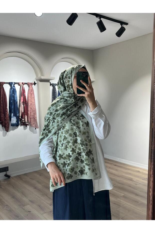 شال بلوم نمط أخضر ناعم - 4