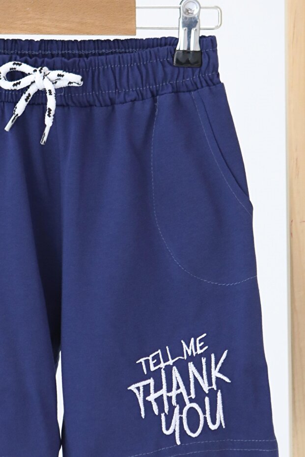 Devojčice tamnoplave Štampano šortseve - 27337 - 2