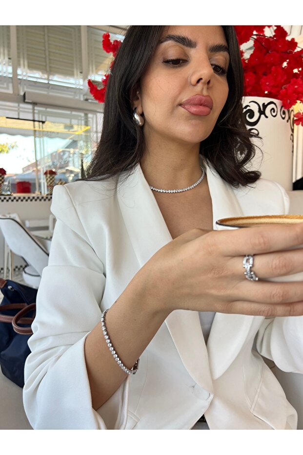 Çelik Su Yolu Kolye - 3