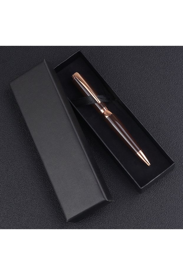 black Burgundy 1 Of Luxury Fashion Style Ballpoint Pen Set - Black Ink, Strong Design, Perfect for S