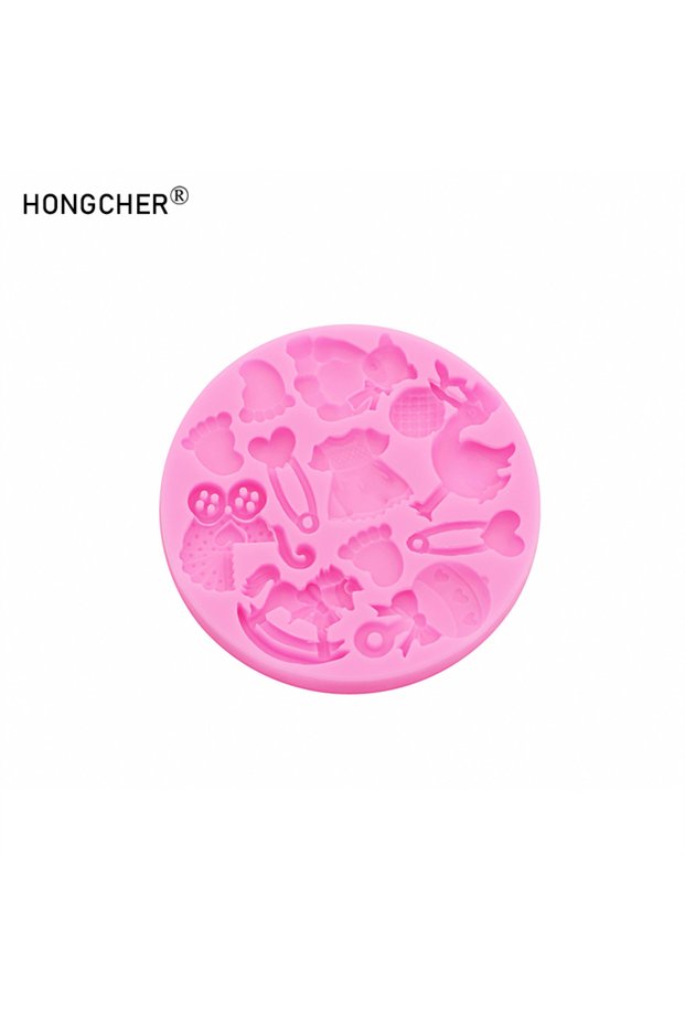 pink Pram Little Feet Princess Dress Mini DIY Resin Jewellery Accessories Drip Moulds Chocolate Cake