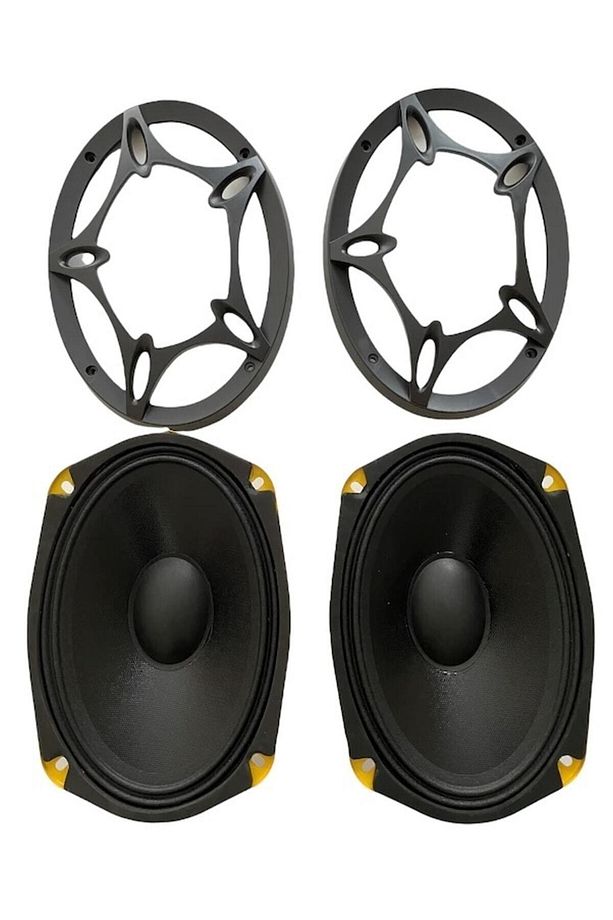 Audio Ad-69 940w 105 Rms 2 Adet Kapaklı Oval Oto Midrange - 2