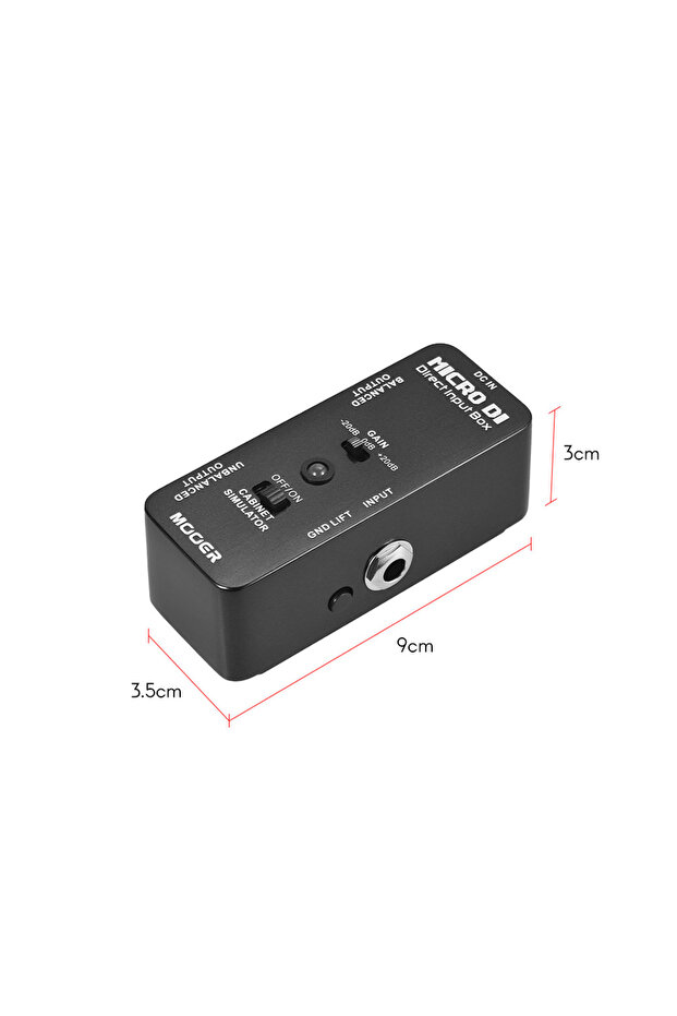 MOOER MICRO DI Cabinet Simulator DI Box Direct Input Box Pedal Full Metal Shell Effect Pedal Make... - 3