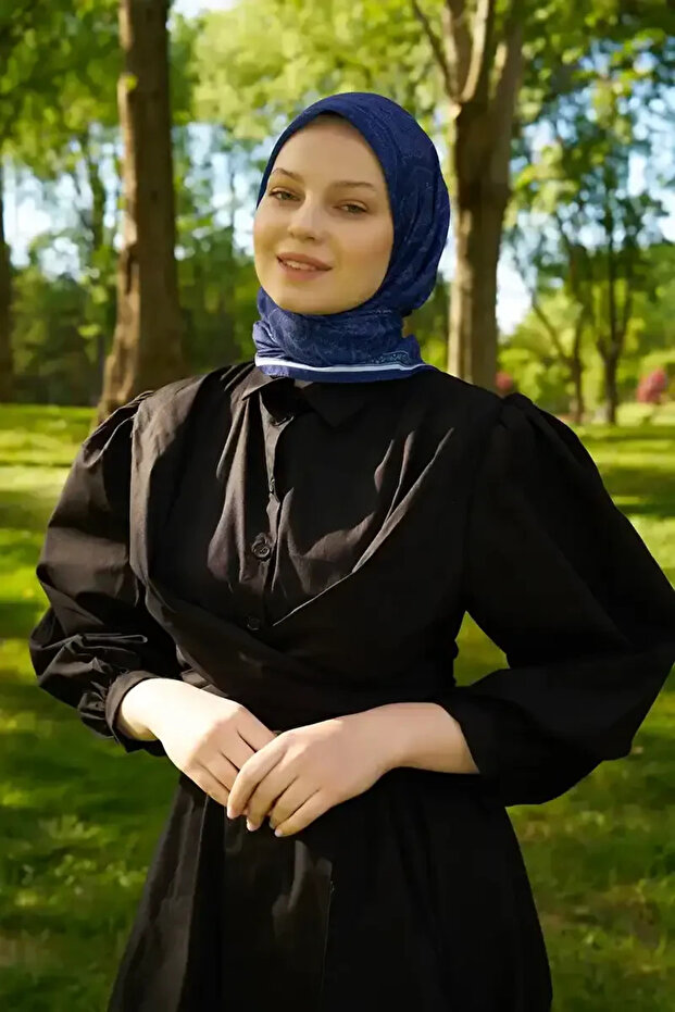 وشاح بنمط ريفي ميسترال - أزرق داكن - 4