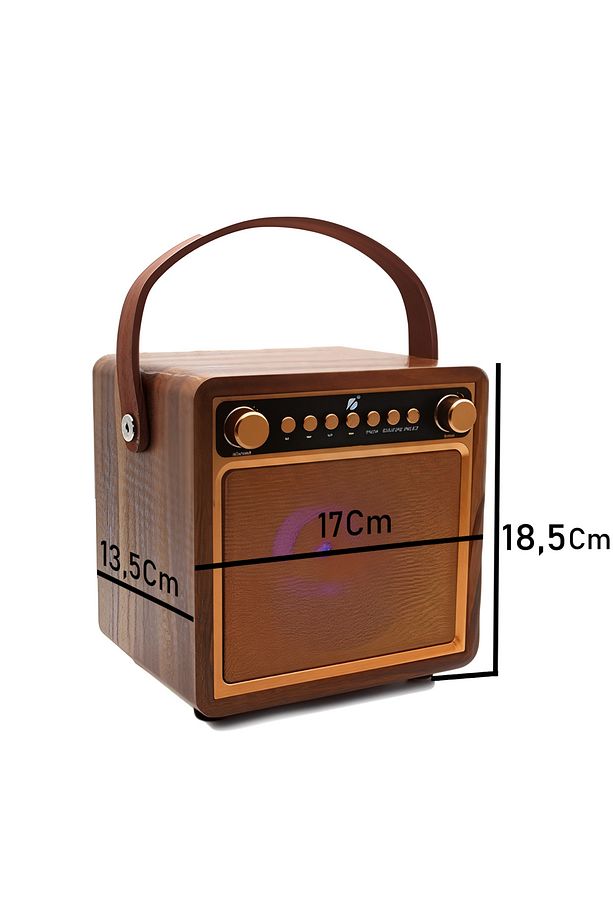 Şarjlı Büyük Boy Karaoke Resital Speaker Mikrofonlu Bluetooth Hoparlör USB/FM Ses Bombası KTS168 - 8