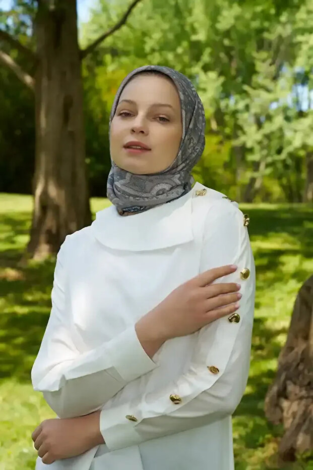 Eșarfă Rustică Mistral Pattern - Mink - 4