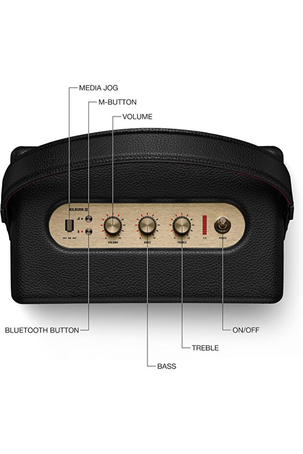 Kilburn III Bluetooth Hoparlör, Blk&Brass - 6