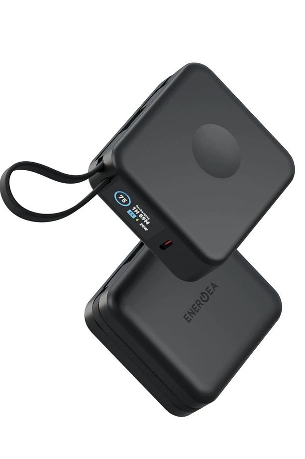 10.000 mAh 2 Adet 20W Type-C Kablo Çıkışlı 15W Telefon Saat Kablosuz Şarj Destekli Magsafe Powerbank - 1