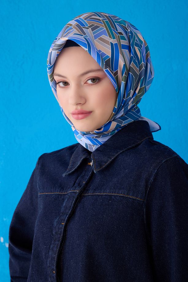 BELLİ SAF İPEK EŞARP 4119D (TWİLL)-33 - 1