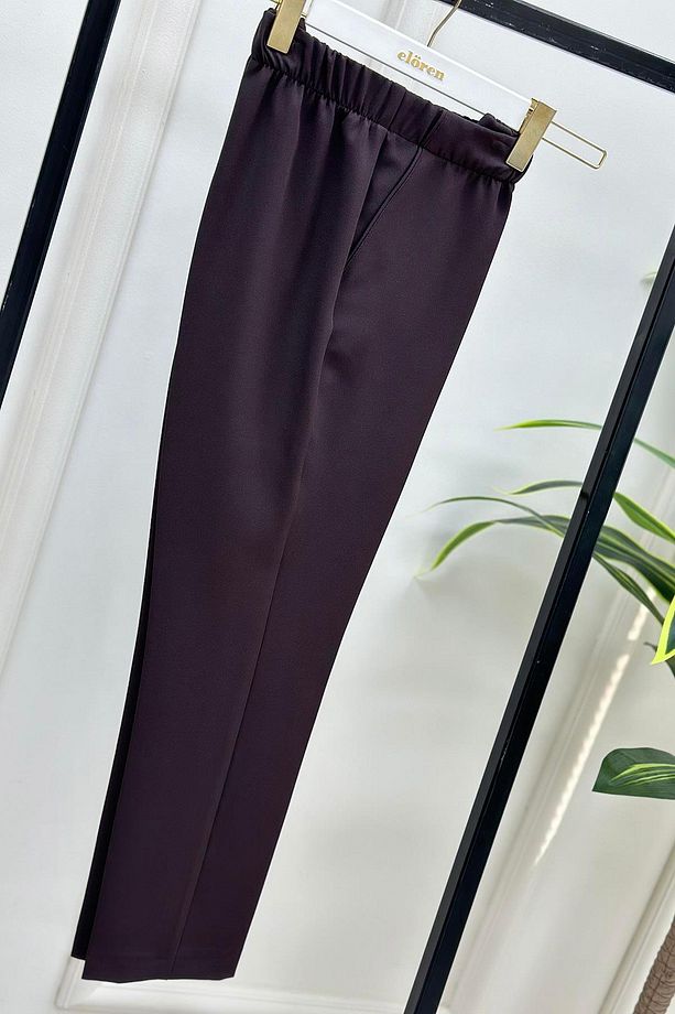 Dar Paça Model Kadın Pantolon Acı Kahve 1309 - 2