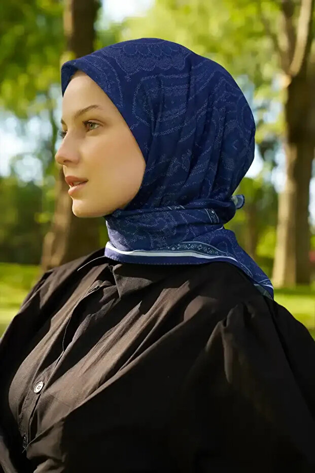 وشاح بنمط ريفي ميسترال - أزرق داكن - 3