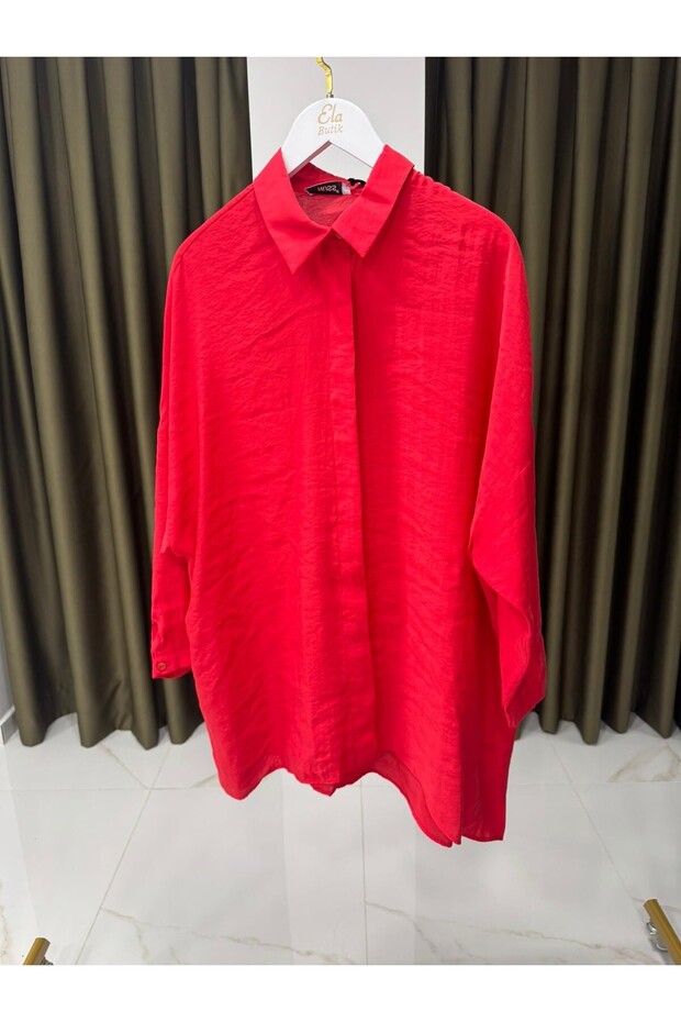 Y3001 Oversize Basic Gömlek - 1
